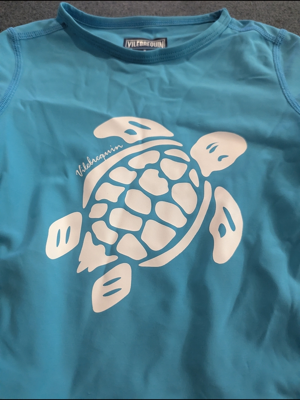 Vilebrequin Turquoise Long-Sleeve Turtle Rashguard - Picture 2 of 3